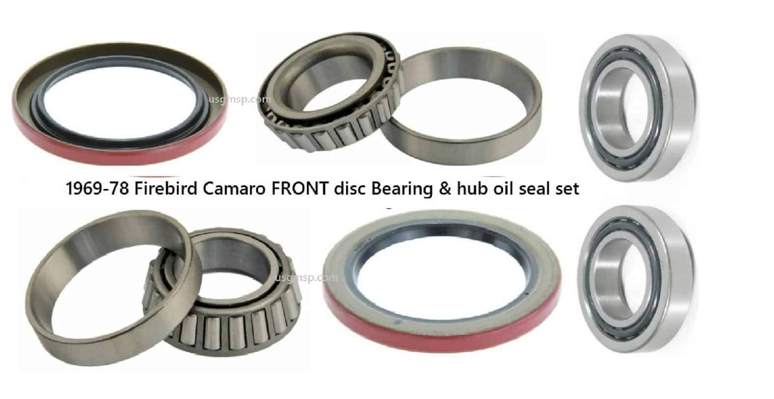 Wheel Bearing & Seal Kit: 69-78F Disc Front